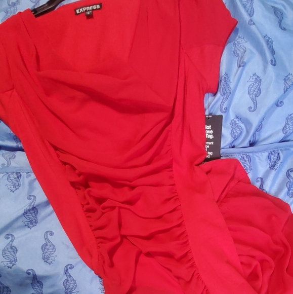 Express Sexy Red Dress - Picture 2 of 3